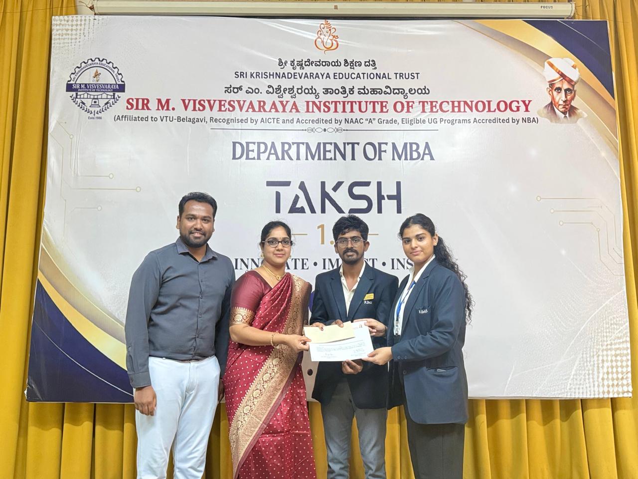 RIMS Students at Sir MVIT